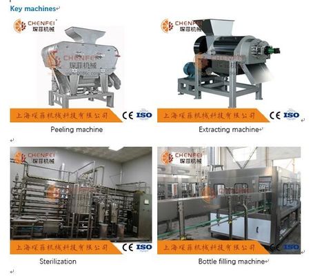 Coustom Pomegranate Juice Line สายการผลิต 5T / H ใบรับรอง ISO9001